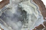 Crystal Filled Dugway Geode (Polished Half) - Fluorescent! #376198-1